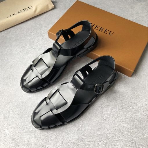 New Women Sandals Real Genuine Leather Ins Summer Shoes Women Roman Fashion Daily Vacation Female Footwear