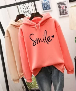 Ladies Autumn and Winter Hoodie Loose Large Size Casual Letter Print Pullover Fashion 2022 New Sweater.jpg Q90.jpg