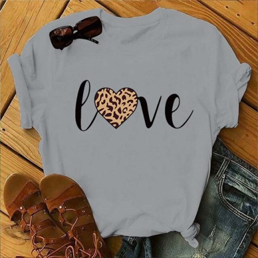 Leopard Love Print Women T Shirt Short Sleeve O Neck Loose Women Tshirt Ladies Fashion Tee.jpg 640x640