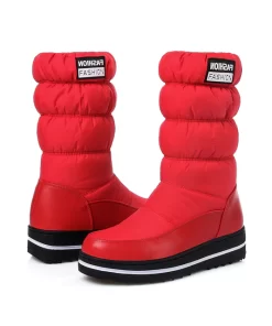 TUINANLE Winter Snow Boots Women Warm Plush Mid calf Shoes Waterproof Boot Fur Platform Boots Red.jpg 640x640