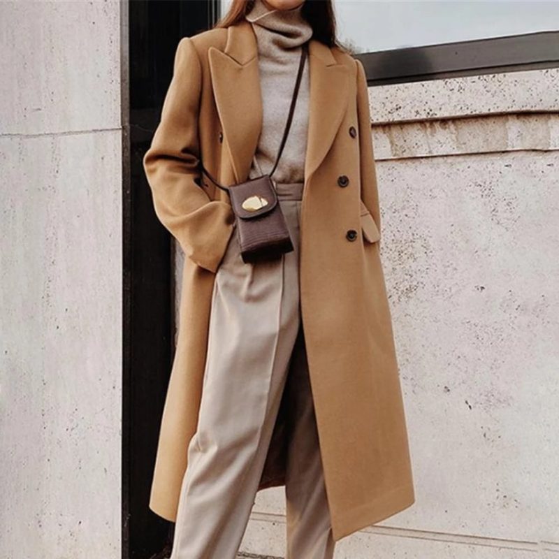 Women’s Long Lapel Fashion Blazer Jackets – Miggon