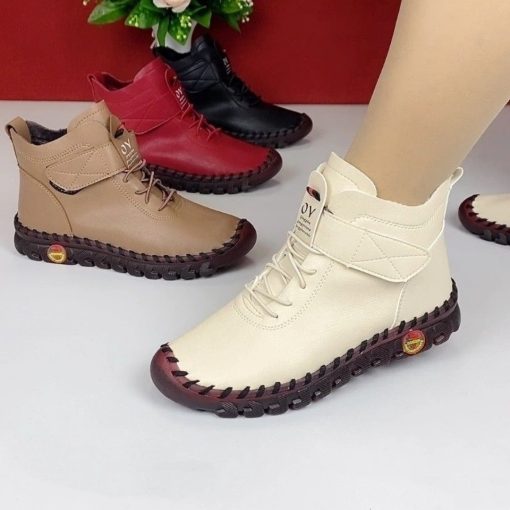 Women’s Mom Winter Orthopedic Bootsmain image0Winter Orthopedic Boots For Women Autumn Fall Leather Shoes With Fur Black Moccasins Woman Ankle Boots