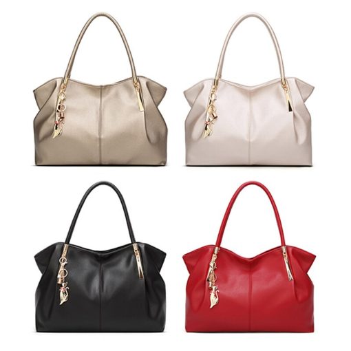 Women’s Luxury PU Leather Messenger Handbagsmain image1FUNMARDI 2022 Luxury Women Handbags PU Leather Women Bags Brand Designer Top handle Bag Ladies Shoulder