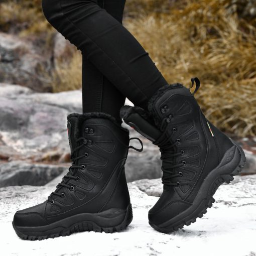 Women’s Super Warm Plus Size Snow Bootsmain image1Moipheng Winter Boots Women Super Warm Plus Size 36 46 Mid Calf Motorcycle Boots Warm Plush