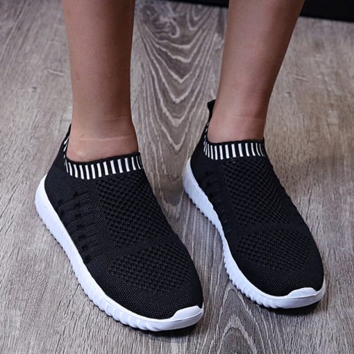 Women’s Comfortable Running Breathable Mesh Sneakersmain image1Rimocy Breathable Mesh Sneakers Women 2022 Summer Slip on Soft Bottom Running Shoes Woman Plus Size