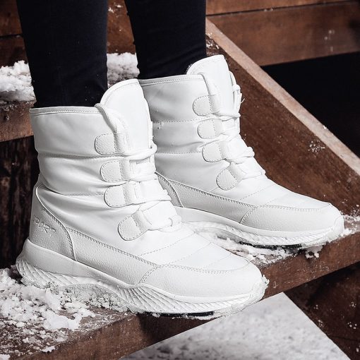 Women’s Waterproof Quality Plush Snow Bootsmain image2TUINANLE Women Boots Winter White Snow Boot Short Style Water resistance Upper Non slip Quality Plush