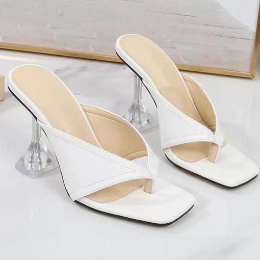 Women’s New Square Toe High Heel Fashion Sandalsmain image2Women Plus Size Sandals New Square Toe High Heel Fashion Open Flip Flops Design Quality Ytmtloy