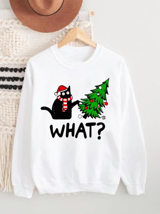 Women’s Merry Christmas Xmas Tees Shirtsmain image3Clothing Graphic Sweatshirts Women Merry Christmas Leopard Letter Mom Mother Fashion Printing Female Casual O neck