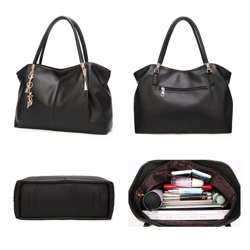 Women’s Luxury PU Leather Messenger Handbagsmain image3FUNMARDI 2022 Luxury Women Handbags PU Leather Women Bags Brand Designer Top handle Bag Ladies Shoulder