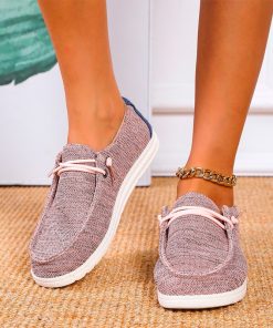 main image02021 New Women Shoes Sneakers Knitted Mesh Dude Flats Large Size Ladies Slip on Mujer Zapatill