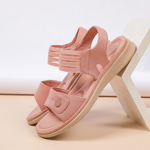 main image02022 Summer Sandals Women Beach Holiday Shoes Thick Sole Women Sandals Pink Black Soft Ladies Summer