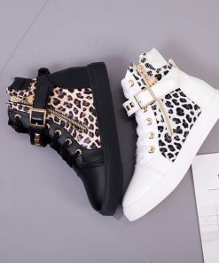 main image0Canvas shoes woman 2020 new women shoes fashion zipper wedge women sneakers high help solid color