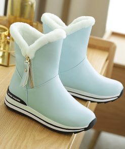 main image0INS Women Ankle Boots 22 26cm Thick Snow Boots Ankle Boots for Women Winter Boots Women
