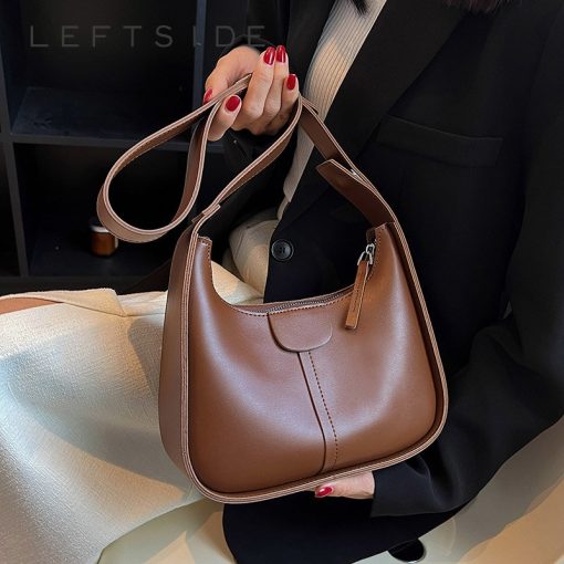 main image0LEFTSIDE Vintage Shoulder Crossbody Bags for Women PU Leather Women s New 2022 Trend Fashion Handbag