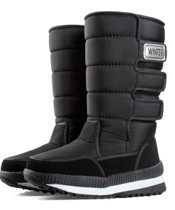main image0Men s Boots 40 Warm Mid calf Snow Boots Men Winter Shoes Thicken Plush Comfort Non