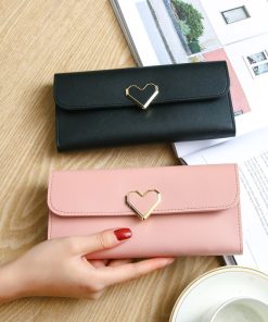 Women Long Wallets Purses Luxury Love Heart Wallets for Ladies Girl Money Pocket Card Holder Female Wallets Phone Clutch Bag
