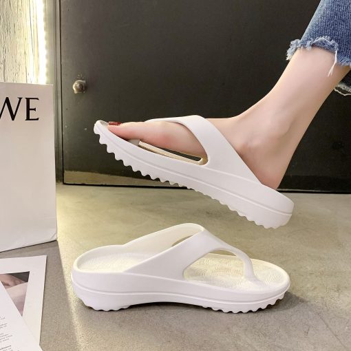 main image1Beach Casual Home Slipper Summer Women Slippers Flip Flops Thick Bottom Leisure Ladies Shoes Indoor Outdoor