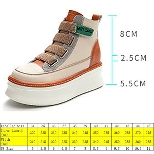 main image1Fujin 8cm Cow Genuine Leather Platform Wedge Casual Sneakers Autumn Ankle Mid Calf Boots Ladies Booties