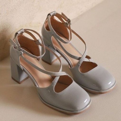 main image1High Heels Mary Janes Women Shoes Lolita Thick Platform Pumps 2022 New Summer Sandals Retro Ladies