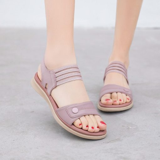 main image22022 Summer Sandals Women Beach Holiday Shoes Thick Sole Women Sandals Pink Black Soft Ladies Summer