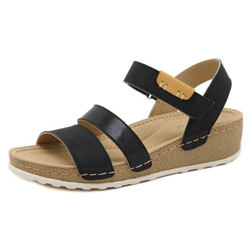 main image22022 Summer Shoes Women Beach Sandals Thick Sole Ladies Summer Holiday Shoes Women Sandals Black Yellow