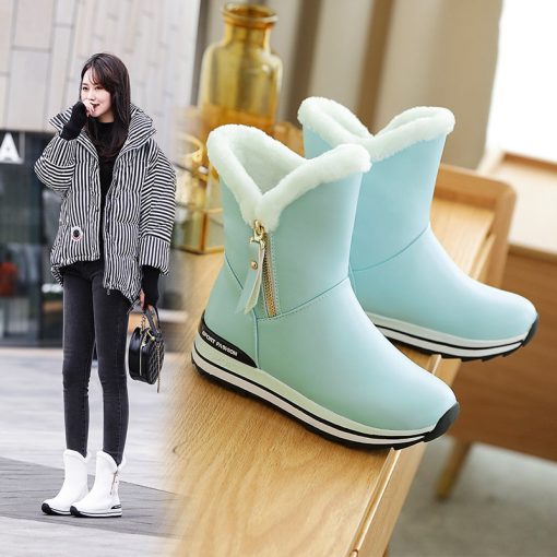 main image2INS Women Ankle Boots 22 26cm Thick Snow Boots Ankle Boots for Women Winter Boots Women