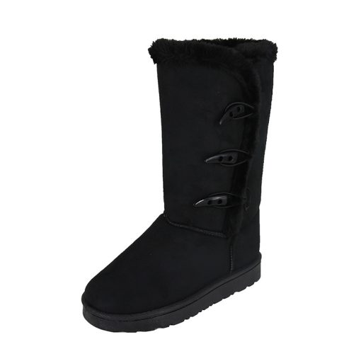 main image2Winter Women Boots Platform Shoes Keep Warm Mid Calf Snow Boots Ladies Lace up Comfortable Quality
