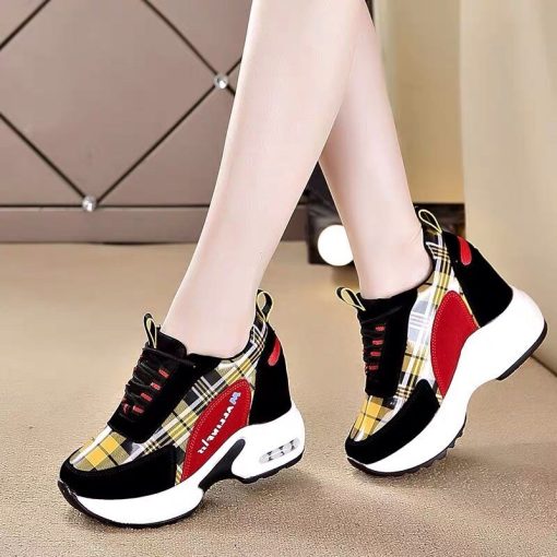 main image2Women Sneakers 2020 Summer Autumn High Heels Ladies Casual Shoes Women Wedges platform shoes Female Thick