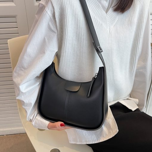main image3LEFTSIDE Vintage Shoulder Crossbody Bags for Women PU Leather Women s New 2022 Trend Fashion Handbag
