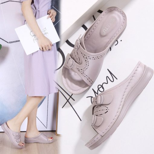 main image3New Fashion Summer Shoes Women Slippers Thick Sole Women Beach Slippers Ladies Summer Holiday Shoes Plus