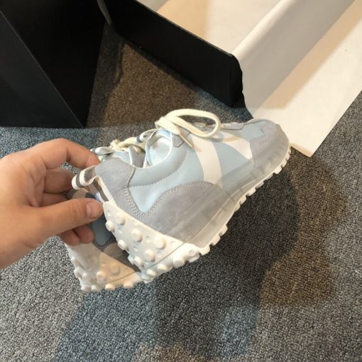 main image3White Women Shoes New Chunky Sneakers For Women Lace Up White Vulcanize Shoes Casual Fashion Dad