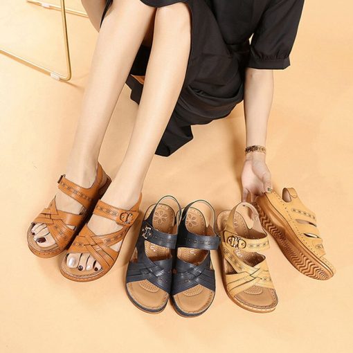 main image42022 Beach Sandals Women Summer Shoes Thick Sole Women Wedges Sandals Ladies Summer Holiday Shoes Big