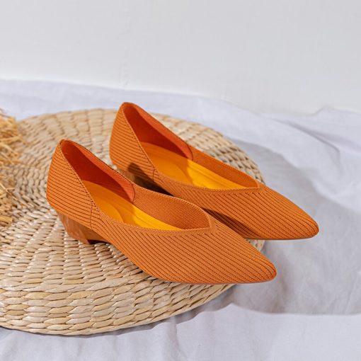 main image52022 new women s high heels slope heel anti slip wear resistant fashion soft breathable comfortable
