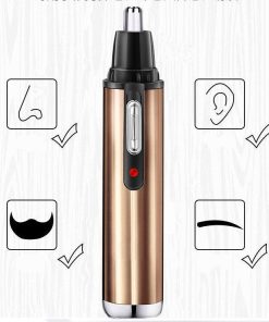 Electric Nose Hair Trimmer Men's Women's Ear and Neck Eyebrow Trimmer Cleaner Trimmer Shaver Makeup Remover Kit