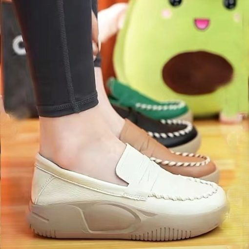 Women’s Casual Slip-on Round Toe Loafersvariant image0Thick soled Casual Slip on Round Toe Loafer Women 2022 Spring and Autumn New Comfortable Soft