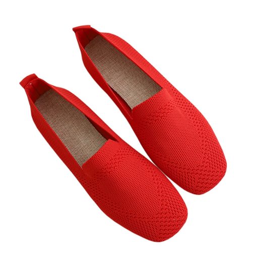 Women’s New Mesh Ballet Flat Loafersvariant image22022 Spring New Mesh Ballet Flats Women Square Toe Daily Loafers Breathable Flats Driving Shoes Sneakers
