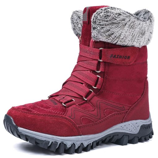 Women’s Winter Mid-calf Snow Bootsvariant image3Valstone Winter Women s Snow boots Warm Mid calf Shoes for Cold weather outdoor plush shoes