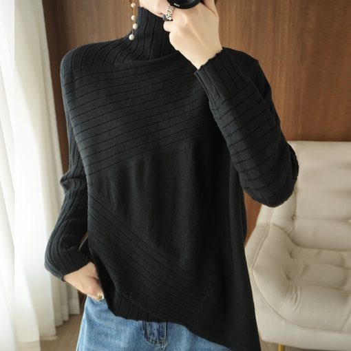 variant image02022 Autumn Winter Women Sweater Turtleneck Cashmere Sweater Women Knitted Pullover Fashion Keep Warm Loose Tops