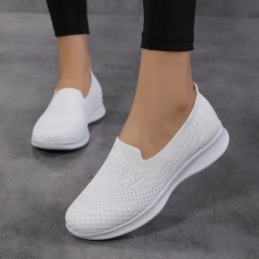 variant image02022 Women Sneakers Outdoor Breathable Sneakers Women Walking Shoes Women Loafers Chunky Sneakers Slip on Shoes