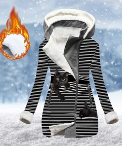 variant image0Fashion Velvet Women Cotton padded Jacket Plush Lined Hooded Fur Collar Winter Coat Warm Parka Oversized