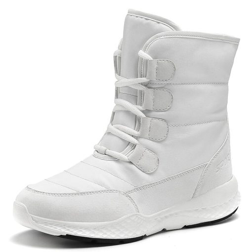 variant image0New Women Casual Winter Snow Boots Plush Comfortable Ankle Boots Warm Short Snow Boot High Wedge