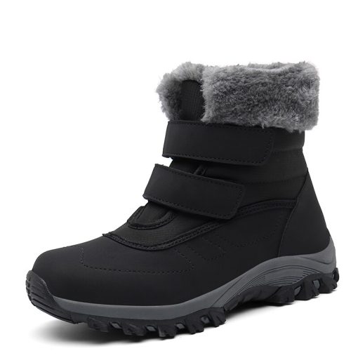 variant image0Nine o clock Winter Woman s Stylish Snow Boots High top Warm Lined Anti skid Shoes