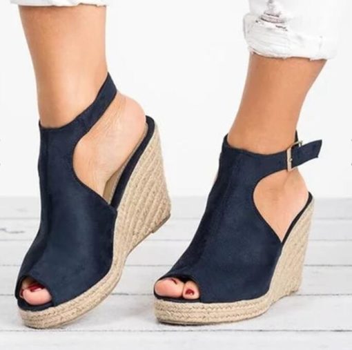variant image0Plus Size 35 43 Platform Sandals Wedges Shoes For Women Heels Sandalias Mujer Summer Clog Womens