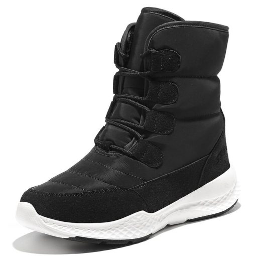 variant image1New Women Casual Winter Snow Boots Plush Comfortable Ankle Boots Warm Short Snow Boot High Wedge