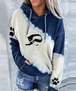 variant image1Women Fashion Autumn Drop Sleeves Hoodie Streetwear Sweatshirts Harajuku Pullover Kawaii Cat Printed Girls Party Clothing