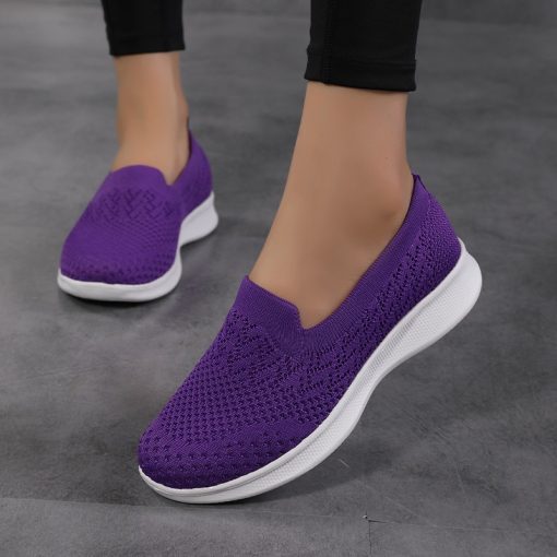 variant image22022 Women Sneakers Outdoor Breathable Sneakers Women Walking Shoes Women Loafers Chunky Sneakers Slip on Shoes