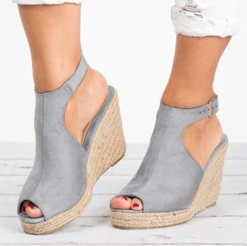 variant image2Plus Size 35 43 Platform Sandals Wedges Shoes For Women Heels Sandalias Mujer Summer Clog Womens
