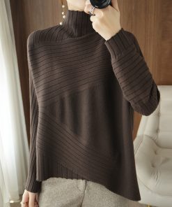variant image32022 Autumn Winter Women Sweater Turtleneck Cashmere Sweater Women Knitted Pullover Fashion Keep Warm Loose Tops