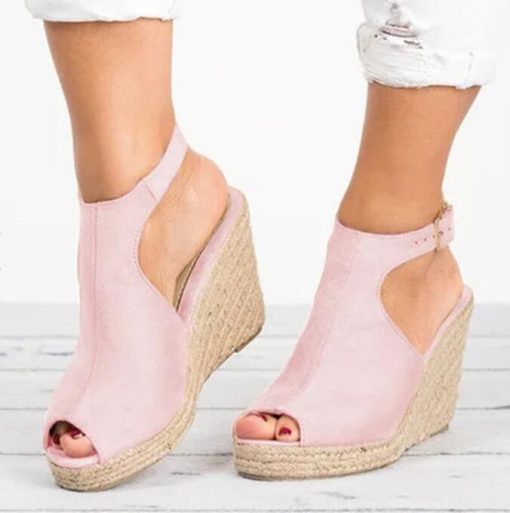 variant image4Plus Size 35 43 Platform Sandals Wedges Shoes For Women Heels Sandalias Mujer Summer Clog Womens
