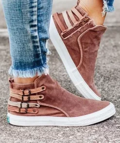 2020 Women Ankle Boots Gladiator Denim Flats Booties Autumn Flat Shoes Woman Sneaker Causl Zipper Fashion.jpg Q90.jpg
